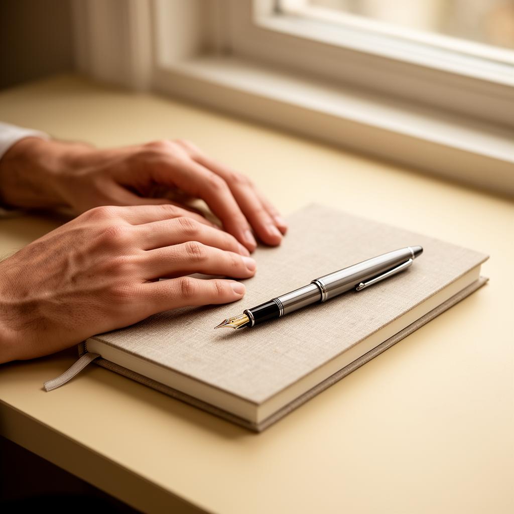 A quiet notebook in soft morning light